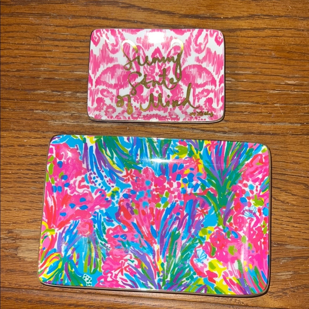 Lilly Pulitzer small dishes/trays